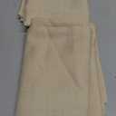 Chyhomenyc Bedroom Curtains 45 Inch Length 2 Panels, Faux Linen Textured Semi Light Filtering Soft Airy Rod Pocket Window Treatment Drapes for Living Room, Each 30Wx45L Inches, Linen Color