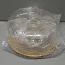 CHEF'S UNIQUE 6in1 Bamboo Cake Stand with Dome – Multifunctional Serving Platter, Punch Bowl, Salad Bowl, Chip & Dip Tray, Dessert Display with Clear Acrylic Cover