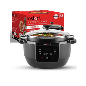 Instant Pot Superior Cooker 7.5QT Slow Cooker and Multicooker, 4-in-1 Functions, Sears/Sauté, Slow Cooks/Roast, Steams and Warms, From The Makers of Instant Pot