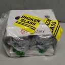 Lifefactory Wine Glass with Protective Silicone Sleeve, 4 Count (Pack of 1), Carbon, Optic White, Periwinkle, Wisteria