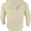 Guayabera Shirts for Men Long Sleeve Linen Shirts for Men White Casual Button Down Shirt Men in Beach Summer (White, XXL)