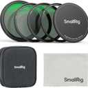 SmallRig 5-in-1 Magnetic 67mm Lens Filter Kit: VND + CPL + Black Mist 1/4 + Threaded Adapter Ring + Magnetic Lens Cover + Storage Bag + Cleaning Cloth, Magnetic Filter Set for Phone Camera Lens - 4726