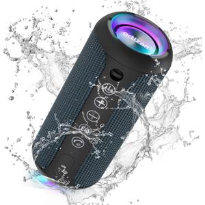 Ortizan Portable Bluetooth Speaker, IPX7 Waterproof Wireless Speaker with 24W Loud Stereo Sound, Outdoor Speakers with Bluetooth 5.0, 30H Playtime,66ft Bluetooth Range,TWS Pairing for Home (Navy)