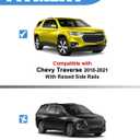 FengYu 300lbs Roof Rack Cross Bars Compatible with Chevy Chevrolet Traverse 2018 2019 2020 2021,Heavy Duty All-Metal Aluminum Roof Rails Crossbars Rooftop Cargo Bars Black Luggage Racks Carrier