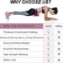 3 x Dumbbell Hip Thrust Belt,Thick Padding Booty Belt for Hip Thrust,Dumbbell Belt for Hip Thrust,Glute Trainer and Booty Builder (Black)