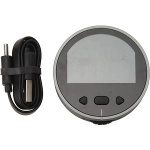 Hilitand Round Electronic Ruler Distance Meter Electronic Tape Measure with LCD Display Digital Ruler USB Rechargeable Small Smart Long Distance Rolling Measuring Tool Tool for