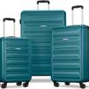 American Tourister Westridge Hardside Luggage Set with Spinner Wheels, Teal, 3PC Set (CO/M/L)