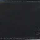 Timberland Men's Wellington Leather Rfid Bifold Commuter Security Wallet (Black)