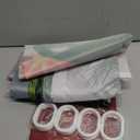 BROSHAN Bathroom Christmas Shower Curtain, Fabric Christmas Shower Curtain Set Green and Red Ornament Pattern, Xmas Holiday Bathroom Decor, Waterproof, Washable, 71"W x 71"L (Pack of 1)