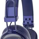 Wireless Bluetooth On-Ear Headphones:with Active Noise Cancellation - Hi Res Sound Up to 55H Battery Life, Lightweight, Comfortable, Foldable Design