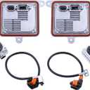 MOTOKU HID Headlight Ballast Control Unit with Bulb Wire Harness Connectors for Chevy Blazer Impala Malibu Suburban Tahoe