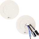 3in TV Cable Hider Wall Kit, YCLYC Large TV Cord Hider for Wall Mounted TV, TV Cord Covers for Wires on Wall Kit, Behind in Wall Cable Management Kit, Off White TV Wire Hider for Wall (2Pack)