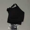 OEAK Womens Wireless Bras Scalloped Push Up Bralettes No Underwire Supportive Tshirt Bra Seamless Comfortable Everyday Bras (Large, Black)