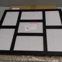 Picture Frame Collage Wall Decor, 4x6 Photos Display - 7 Openings Photo Collage Picture Frame for Tabletop Stand and Wall Mounting Frames Collage Set for Home Lving Room Family Gifts (Black)