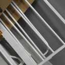 Regalo Safety 29-38.5" Baby Gate for Doorways & Bottom of Stairs, Pressure Mounted Baby Gate with Door for Babies, Toddlers & Pets, Tested & Safe for 30 Years, American Designed, American Owned, White
