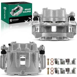 Set of 2 Front Driver and Passenger Side Brake Caliper Assembly for 1999-2004 Jeep Grand Cherokee