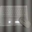 Ultra-Slim Bluetooth Keyboard with Built-in Touchpad and Mouse Portable Mini Wireless Keyboard Rechargeable 7-Color Backlit for Apple iPad iPhone Samsung Tablet iPhone Smartphone iOS Android Windows