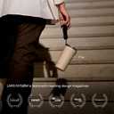 LARS NYSM Thermo Coffee Mug to go with Strap 13oz | Travel Mug 0.38 Liter with Insulation | Leak Proof Stainless Steel Thermal Tumbler for Coffee and Tea to Go (Creamy Peach, 12.9 oz)