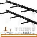 2pcs Floating Shelf Hardware Heavy Duty Hidden Shelf Brackets Support,Wall Mounting Invisible Floating Shelves Bracket with Jig (34" x 8" x 1.5" with Tools)
