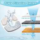 36 Pack Cat Water Fountain Filter Replacement Compatible with VEKEN 67oz/84oz/95oz/135oz Automatic Pet Fountain Dog Water Dispenser (18 Filters+ 18 Sponges)