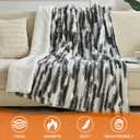 Heated Blanket Full - 72"x84" Fast Heating Bed Electric Blankets with 6 Heating Levels & 10 Hours Auto Off, Soft Ribbed Faux Fur Sherpa, Over-Heated Protection ETL, Dark Gray