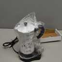 Coffee Pot 6 Cup Electric Espresso Coffee Maker Italian Moka Maker 300ml Portable Aluminum Espresso Machine Cafetera Moka Pot with Detachable Base, Gift for Home Travel (White)