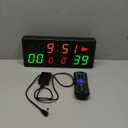 Electronic Basketball Scoreboard Portable Digital Scoreboard with Remote Tabletop LED Score Keeper with Timer Clock for Volleyball Baseball Table Tennis Indoor Sports Games