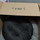 Love's cabin Round Donut Cat and Dog Cushion Bed, 20in Bed for Cats or Small Dogs, Anti-Slip & Water-Resistant Bottom, Super Soft Durable Fabric Pet Beds, Washable Luxury Cat & Dog Bed Gray (19.7"L x 19.7"W x 5.9"Th, Grey)