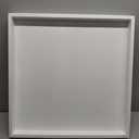 Ottoman Tray for Coffee Table Living Room Wood Serving Tray Large Wooden Square 20 Inches White (20" x 20" x 1.6")