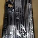 SONGMICS Shoe Rack, 4-Tier Shoe Organizer, Metal Storage Shelf, Upright or Upside Down, for 10-15 Pairs, Stackable, for Entryway, 11.8 x 26.8 x 28.4 Inches, Black ULSA204B01