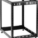 Rosewill 12U Open Frame Network Rack for Servers & AV Gear,Server Rack Floor Standing or Wall Mounted, AV Rack for 19" Networking, Servers and Audio 20 inches Depth