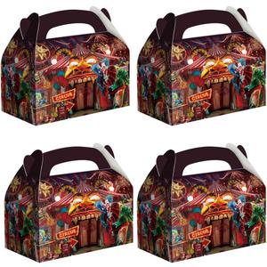 Maijoeyy 16 Pack Halloween Treat Boxes Horror Circus Halloween Goodie Boxes Scary Clown Trick or Treat Candy Boxes Classroom Exchange Party Favor Box Packs