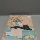 InSimSea Framed Canvas Wall Art Prints, Bathroom Wall Decor, Japanese Black Cat in a Bathtub Paintings Wall Art, Relaxation Poster Classic Retro Aesthetic Restroom Small Shelf Decor, 12x16inch