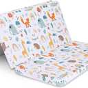 Foldable Pack & Play Baby Mattress - 38"x26"x1.5" - Waterproof Travel Mattress for Pack and Play - Tri-Fold Mattress - Baby Bedroom Accessories - Unique Baby Gifts - Baby Stuff