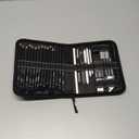 HIFORNY 42 PCS Drawing Set, Sketching Kit with Graphite & Charcoal Pencils, Blending Tools, Erasers & Accessories, Portable Zippered Travel Case for Artists & Beginners