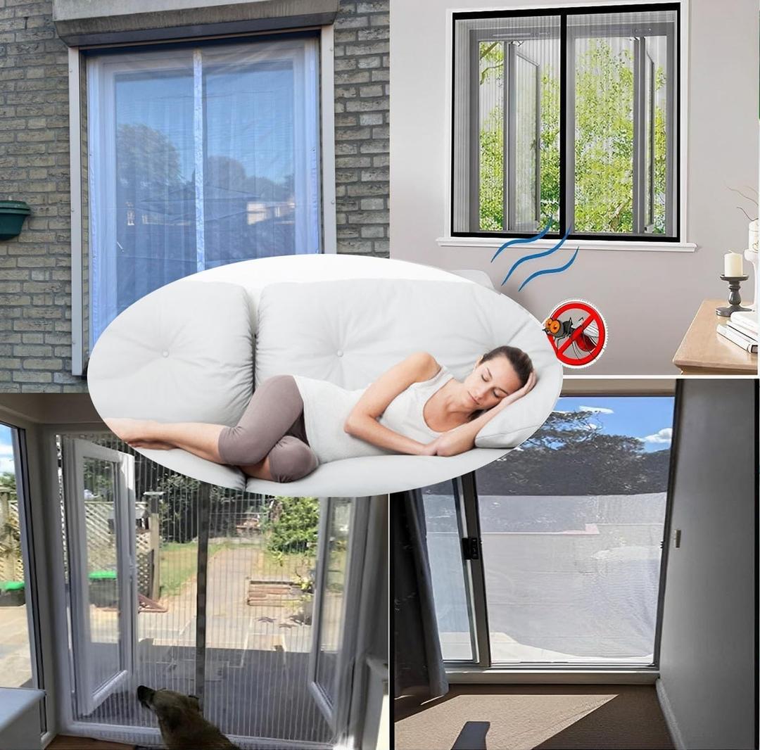 Magnetic Screen Door Mesh for Home 80x40"