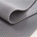 MYOYAY Non Slip Drainage Floor Mats 4x10 Ft, Commercial PVC Mesh Hollow Drainage Mat, Bathroom Flooring Mats, for Garage Restaurant Swimming Pool Bath Shower Wet Area (Gray)