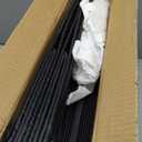 Luvhomee Shoe Storage Organizer, Fits 24 Pairs, Large Shoe Organizer Box for Closet, Clear Foldable Shoes Containers w/Bottom Support, Space Saving Shoe Cubby Storage Boxes w/Reinforced Handles, Black