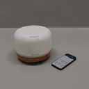 Homeweeks 300ml Essential Oil Diffuser, Quiet Aromatherapy Mist Diffusers for Essential Oils, Wood Grain, Ultrasonic, Remote Control, Timer, 7 Colors Light for Bedroom (300ml)