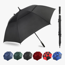 Automatic Open Extra Large Golf Umbrella Windproof Heavy Duty Large Umbrellas for Rain, Oversize Double Canopy Vented Stick Umbrellas for Golf and Outdoor Sports