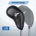 CRAFTSMAN GOLF 12pcs or 1pc Thick Synthetic Leather Golf Iron Head Covers Set Headcover Fit All Brands Callaway Ping Taylormade Cobra Etc.