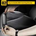 AOMSAZTO Console Covers for 2012-2017 Toyota Camry Armrest Covers for Toyota Camry Black with Black Stiches