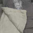 STARBEDIA Waffle Heated Throw Blanket, Machine Washable Electric Blankets Fast Heating with LCD Controller, 6 Heat Levels & 1-4H Time Settings, ETL Certified Heat Throw for Couch, Grey, 50" x 60"