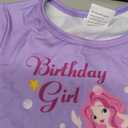 Doctor Unicorn Birthday Girls Mermaid Outfit Set Costume Tutu Skirt Dress, Mermaid Birthday Shirt, Headband & Satin Sash (3-4 Years, Blue/Purple Mermaid)