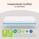 MAMAZING Aerobase Mini Crib Mattress 38" L x 24" W, 2-Stage Breathable Mattress, Non-Toxic, Waterproof Liner, Machine-Washable Outer Cover for Easy Care, Fits Mini Size & Portable Crib