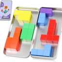 Magnetic Blocks with Magnet Iron Box - Travel Magnetic Building Toys for Toddlers Kids Ages 4-8, Road Trip Sensory Toy Christmas Birthday Gifts for Boys & Girls - 32Pcs