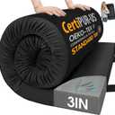 CYMULA Memory Foam Camping Mattress Pad,3inch Sleeping Pad for Camping,Non-Slip Bottom Floor Cot Car Mattress Bed with Retaining Portable Roll up Mattress Pad Mat for Travel Truck Guest Bed Tent (Twin XL:80*38*3, BLACK)