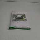 Waffle Weave 230GSM Heavy Duty Fabric with Black Scalloped Border Shower Curtain, Boho Chic Cloth Shower Curtain for Bathroom Showers,72 x 84 Inches