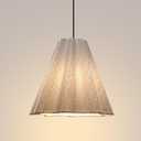 Modern Chandelier, 16" Textured Sofa Fabric Pendant Light for Dining Room, Kitchen, Bedroom, Living Room, Entryway, Soft Ambient Lighting