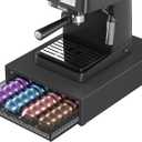 ECOLOVI Nespresso Pods Holder, K Cup Holder, Coffee Pod Holder Organizer Compatible with Nespresso Vertuo Capsules, Holds 60 Small or 40 Large Pods, Black